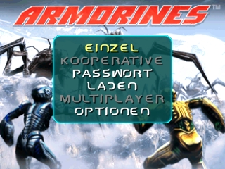 Armorines - Project S.W.A.R.M. (Germany) Title Screen
